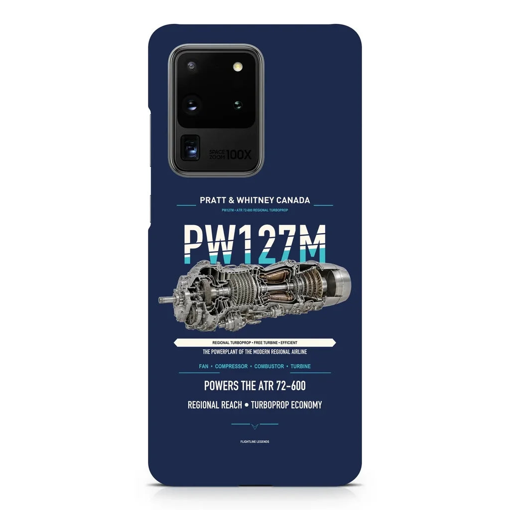 PW127M design on samsung case - navy blue