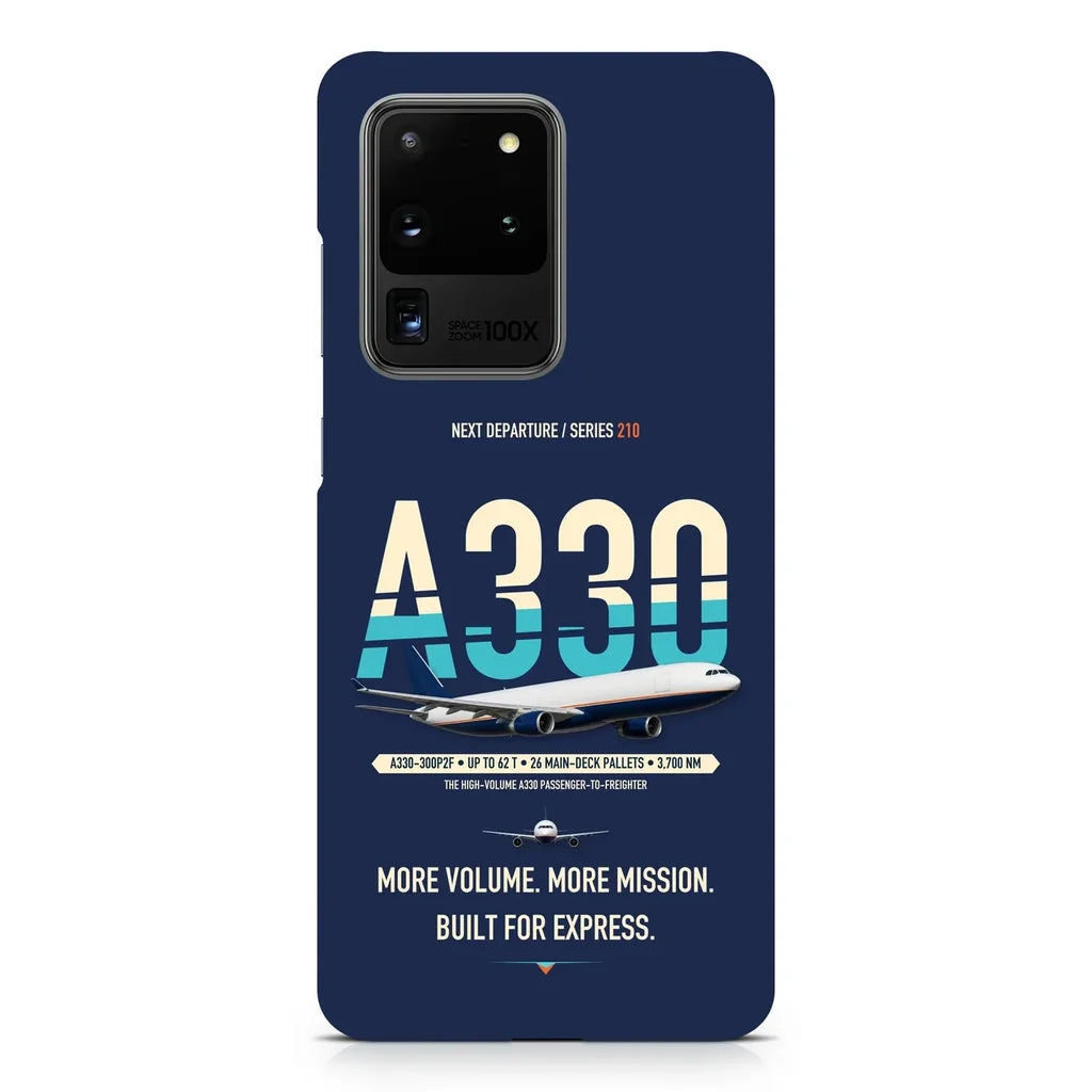Airbus A330-300P2F design on samsung case - navy blue
