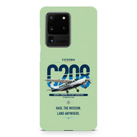 Thumbnail for Cessna 208 Caravan design on samsung case - light green