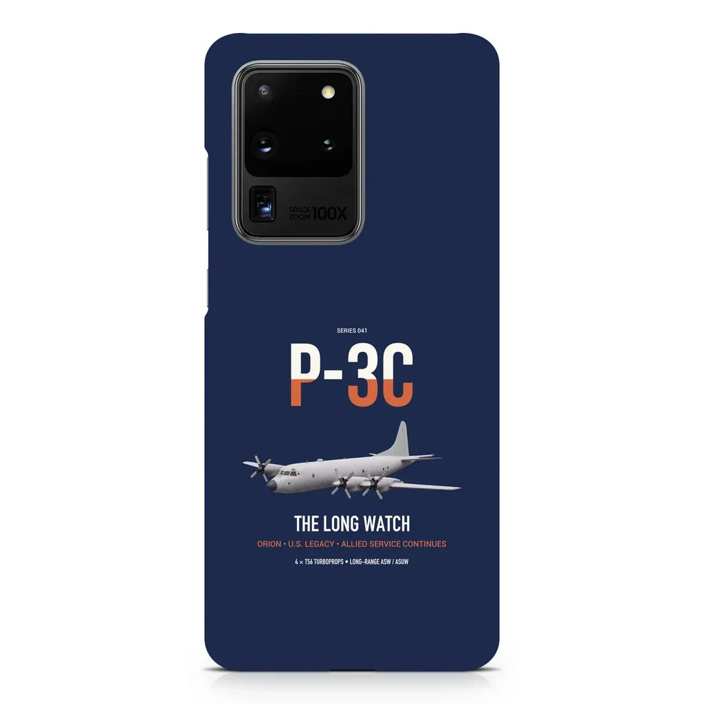 P-3C Orion design on samsung case - navy blue