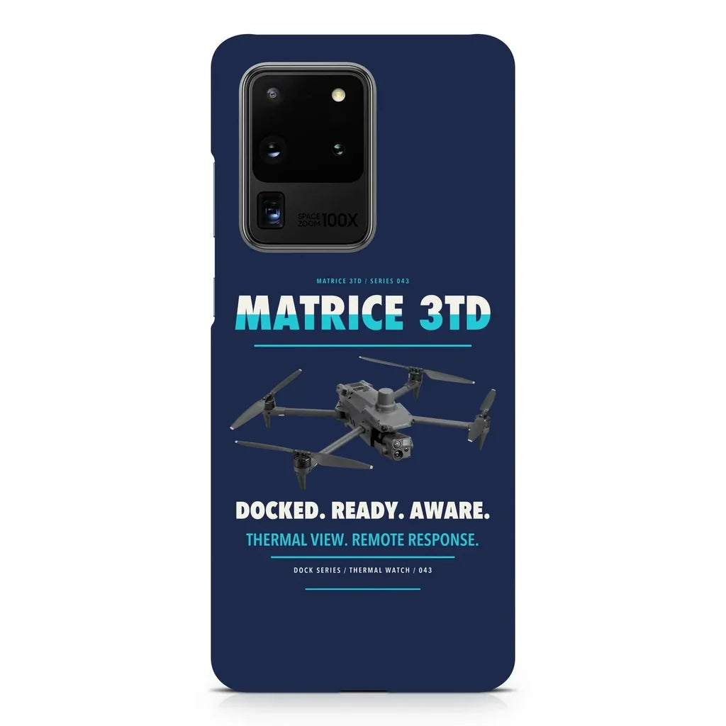 DJI Matrice 3TD design on samsung case - navy blue