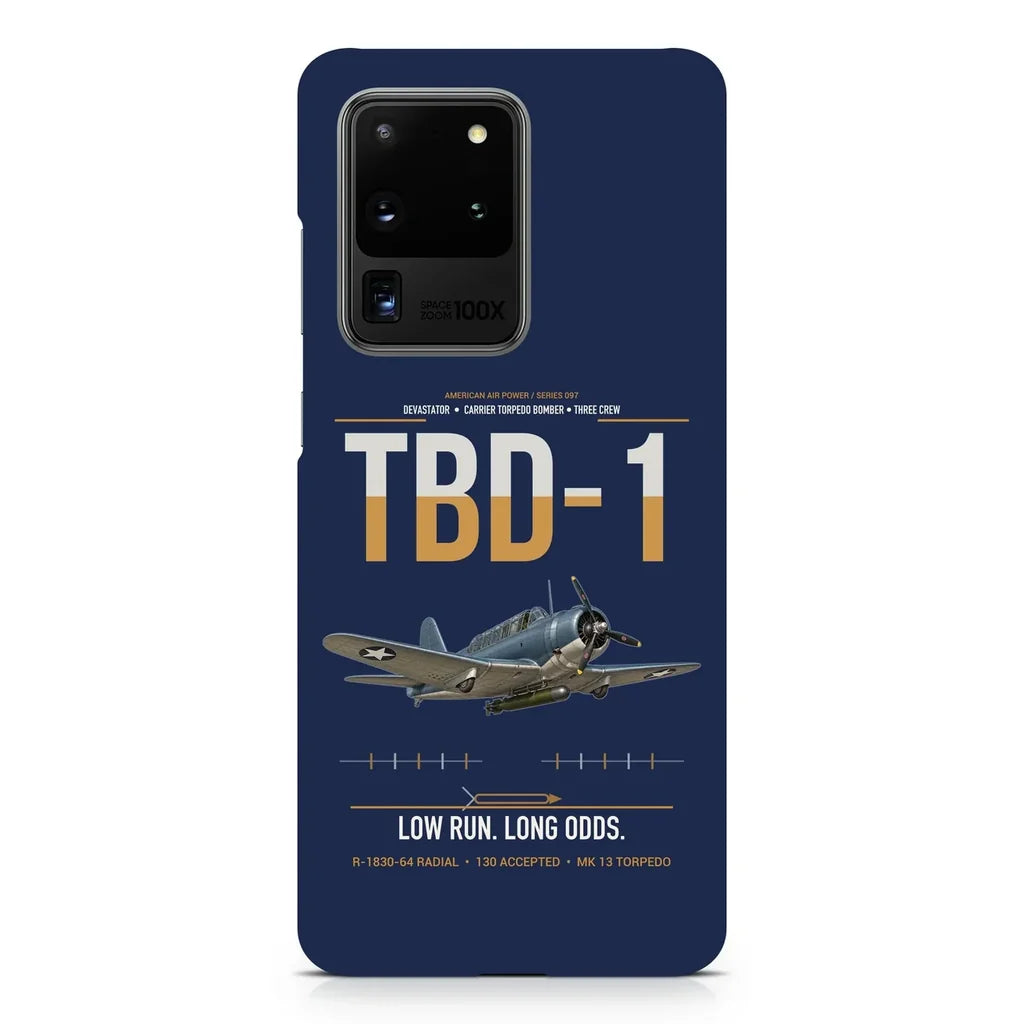 TBD-1 Devastator design on samsung case - navy blue
