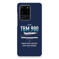 Thumbnail for Daher TBM 980 design on samsung case - navy blue