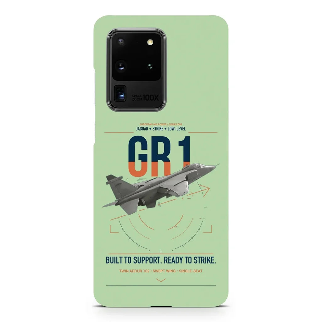 SEPECAT Jaguar GR1 design on samsung case - light green