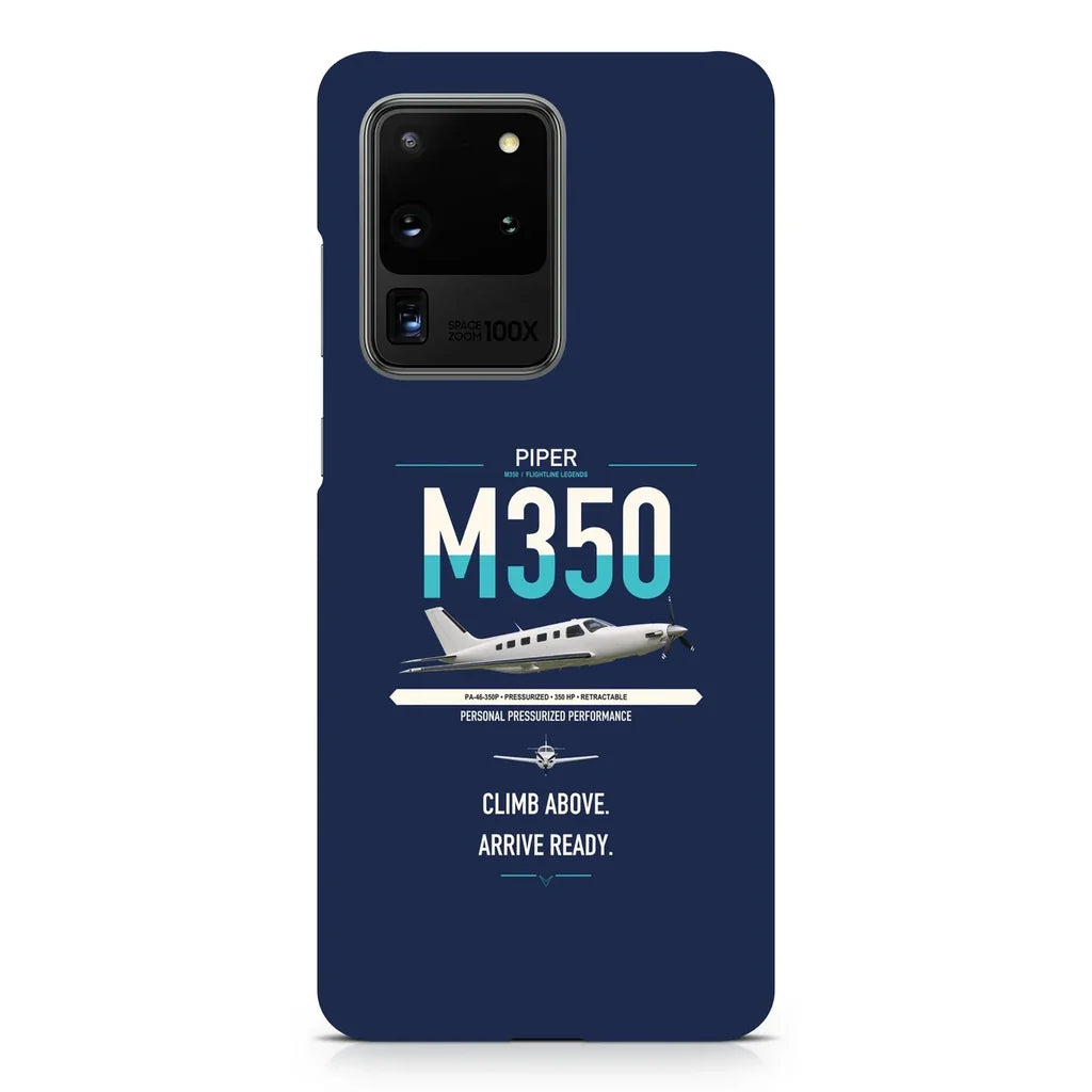 Piper M350 design on samsung case - navy blue