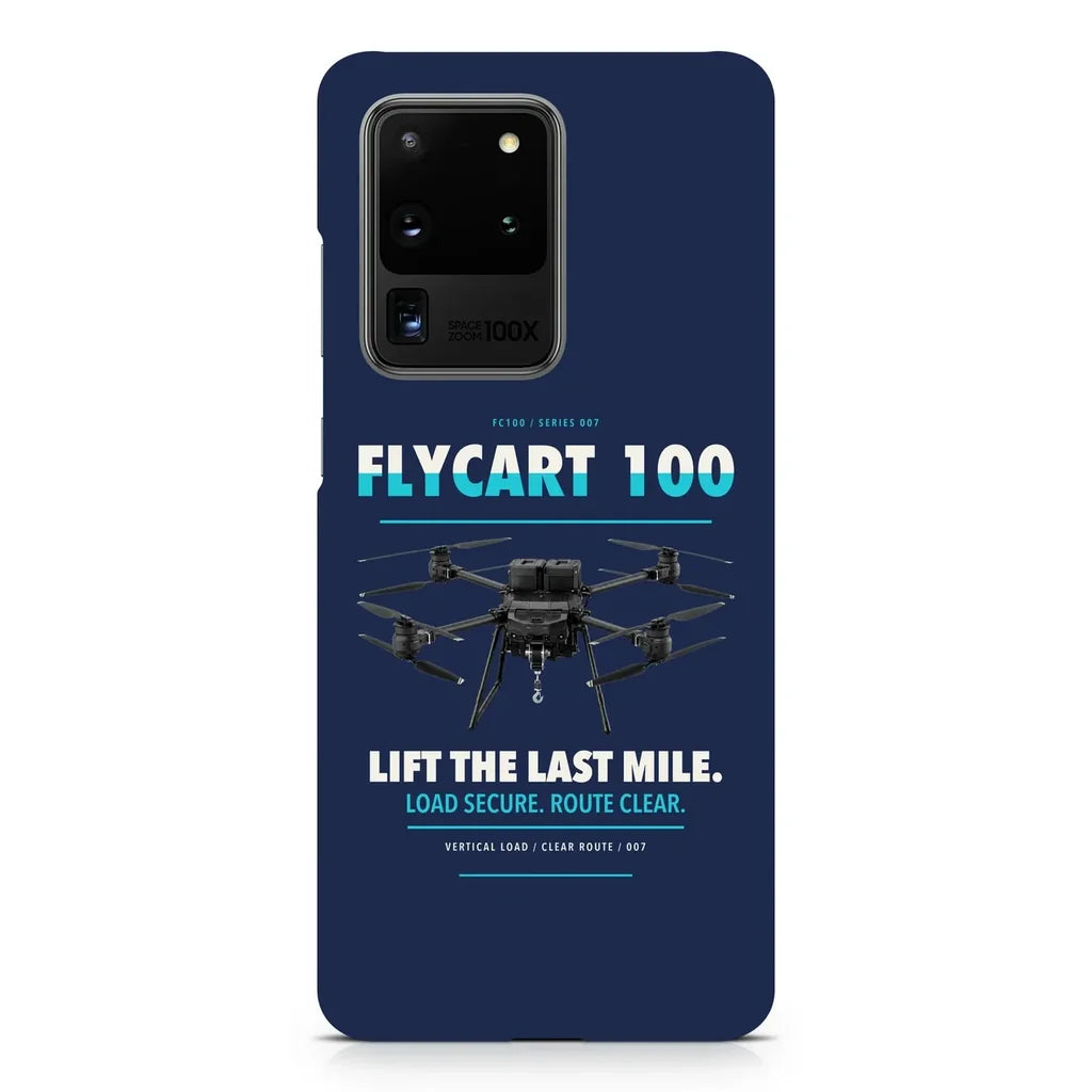 DJI FlyCart 100 design on samsung case - navy blue
