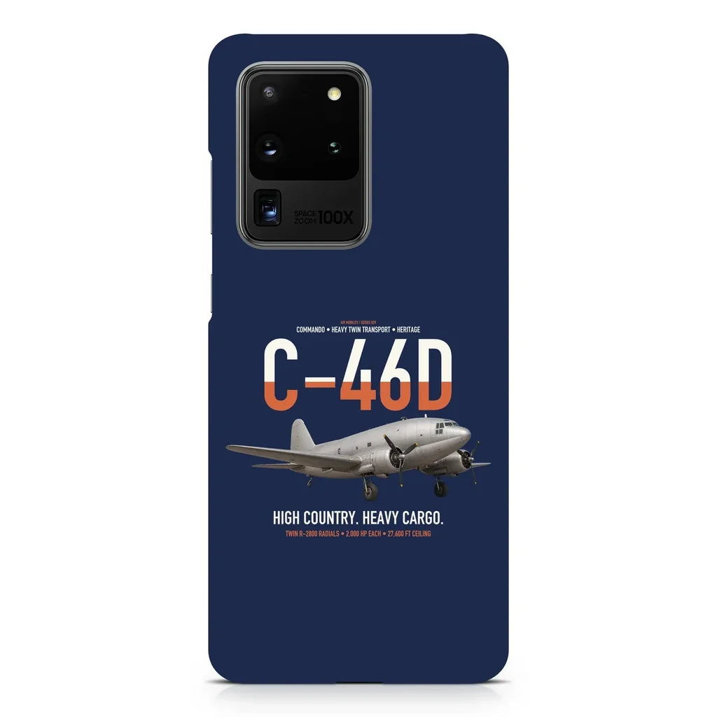C-46D Commando design on samsung case - navy blue