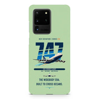 Thumbnail for Boeing 747-200B design on samsung case - light green