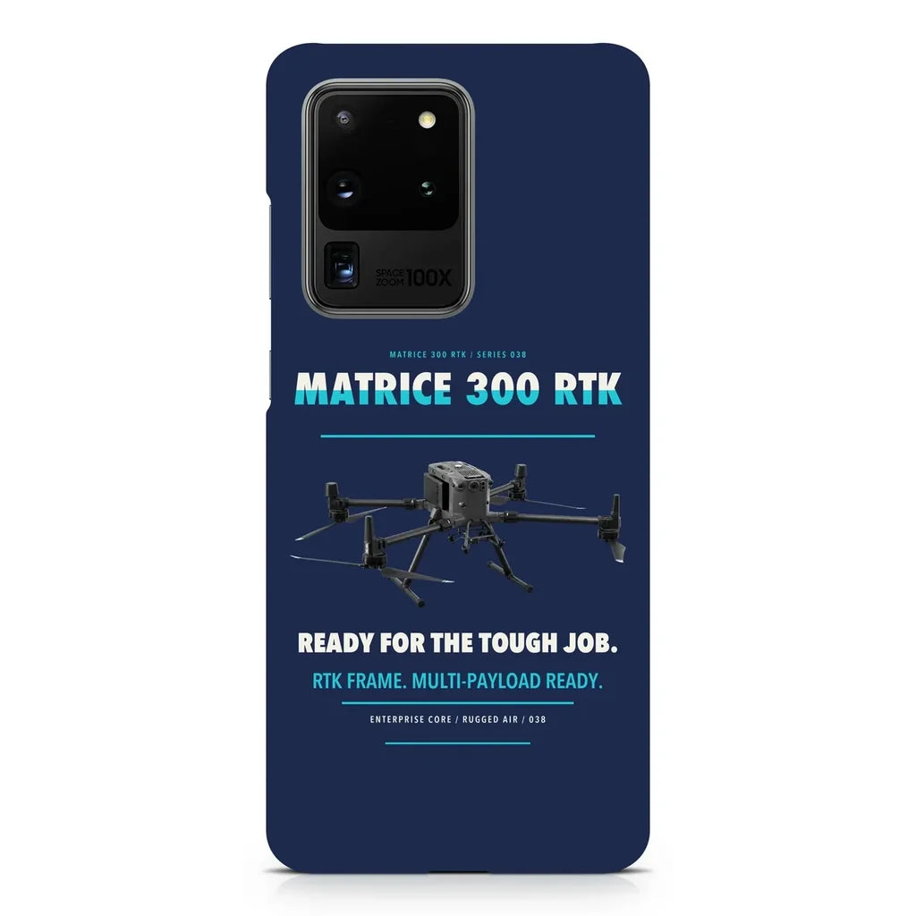 DJI Matrice 300 RTK design on samsung case - navy blue