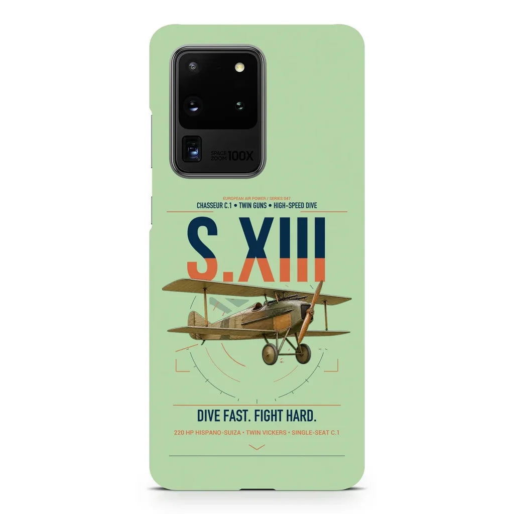 SPAD S.XIII C.1 design on samsung case - light green