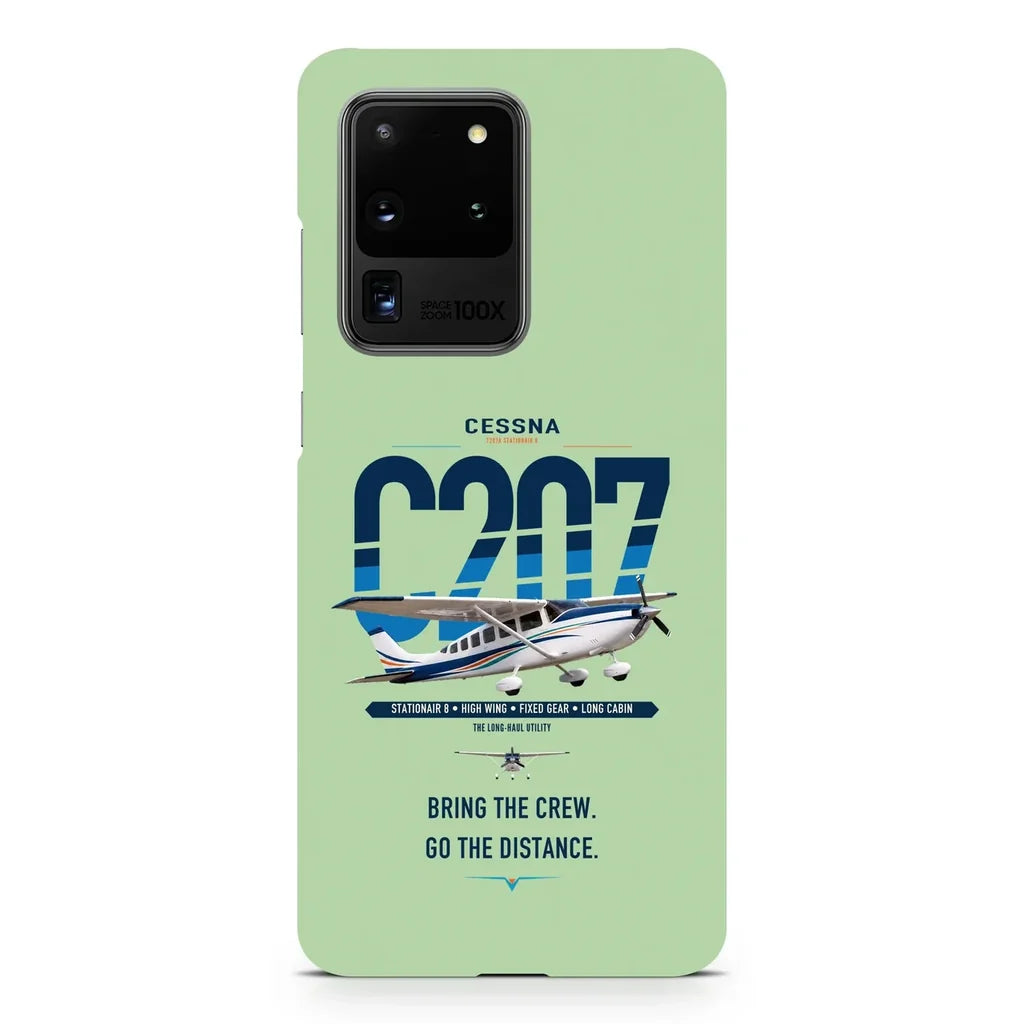 Cessna T207A Stationair 8 design on samsung case - light green