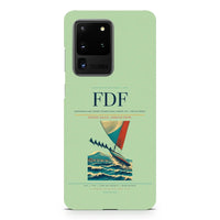 Thumbnail for Martinique Aimé Césaire International Airport FDF — Fort-de-France design on samsung case - light green