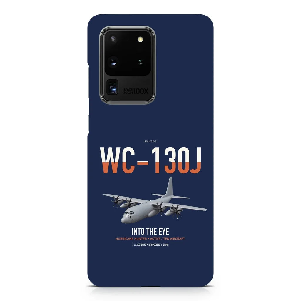 WC-130J Hurricane Hunter design on samsung case - navy blue