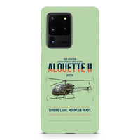Thumbnail for Sud Aviation SE 3130 Alouette II design on samsung case - light green