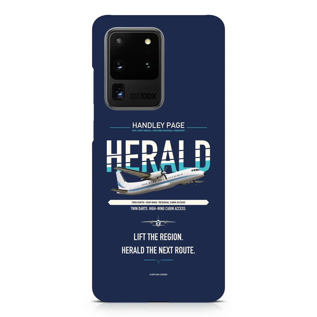 Handley Page HPR.7 Dart Herald design on samsung case - navy blue