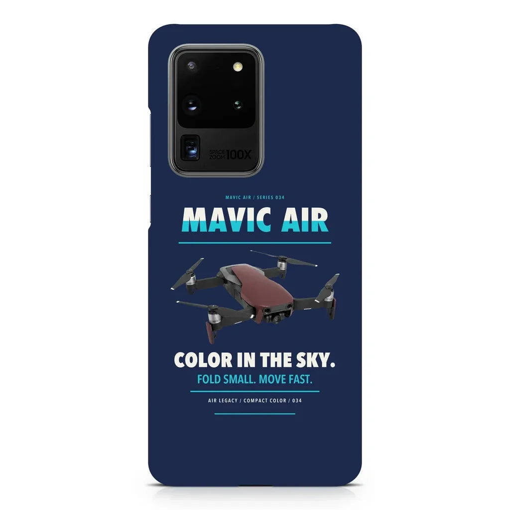 DJI Mavic Air design on samsung case - navy blue