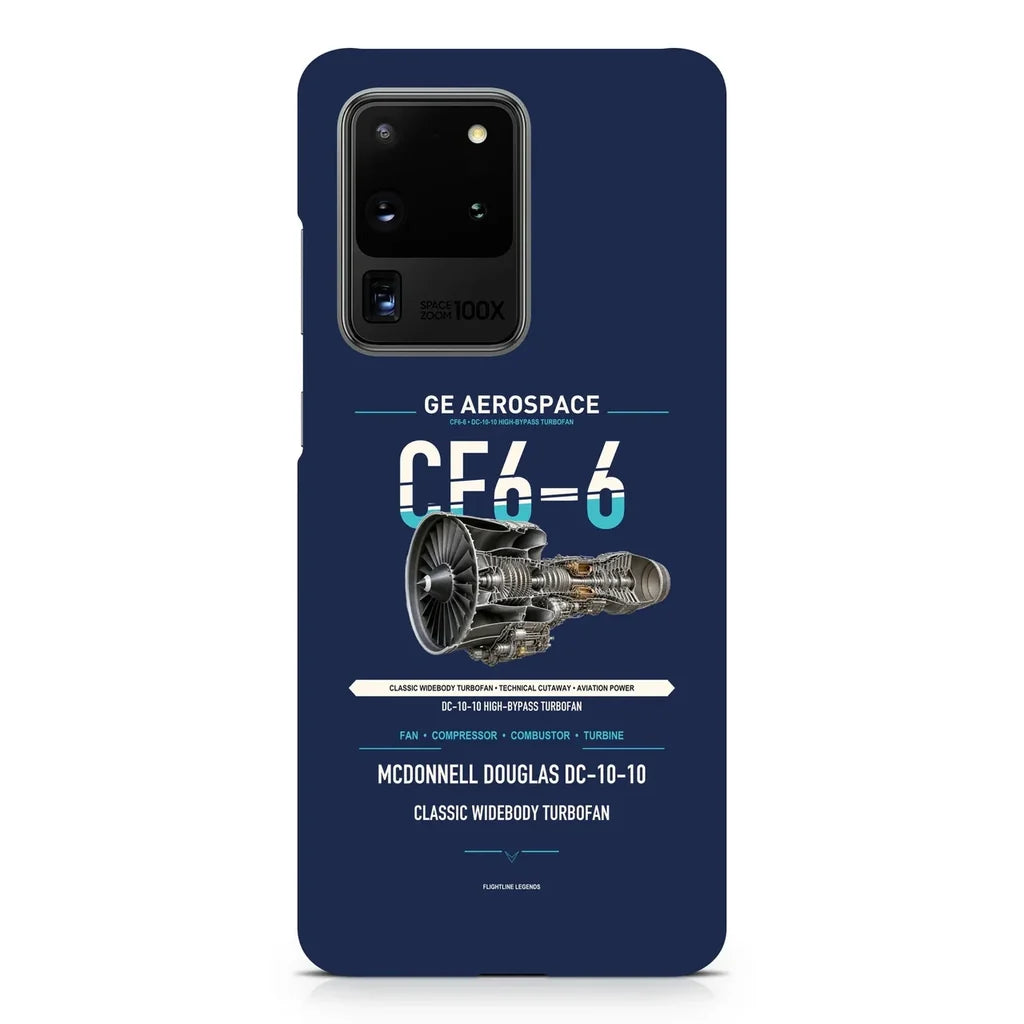 CF6-6 design on samsung case - navy blue