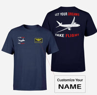 Thumbnail for Let Your Dreams Take Flight Designed Double-Side T-Shirts - view 15