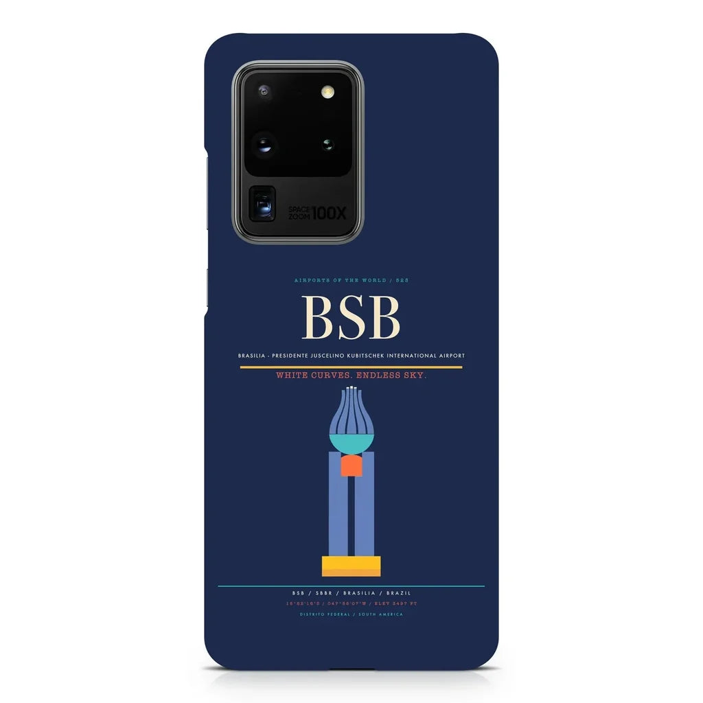 Brasilia - Presidente Juscelino Kubitschek International Airport BSB design on samsung case - navy blue