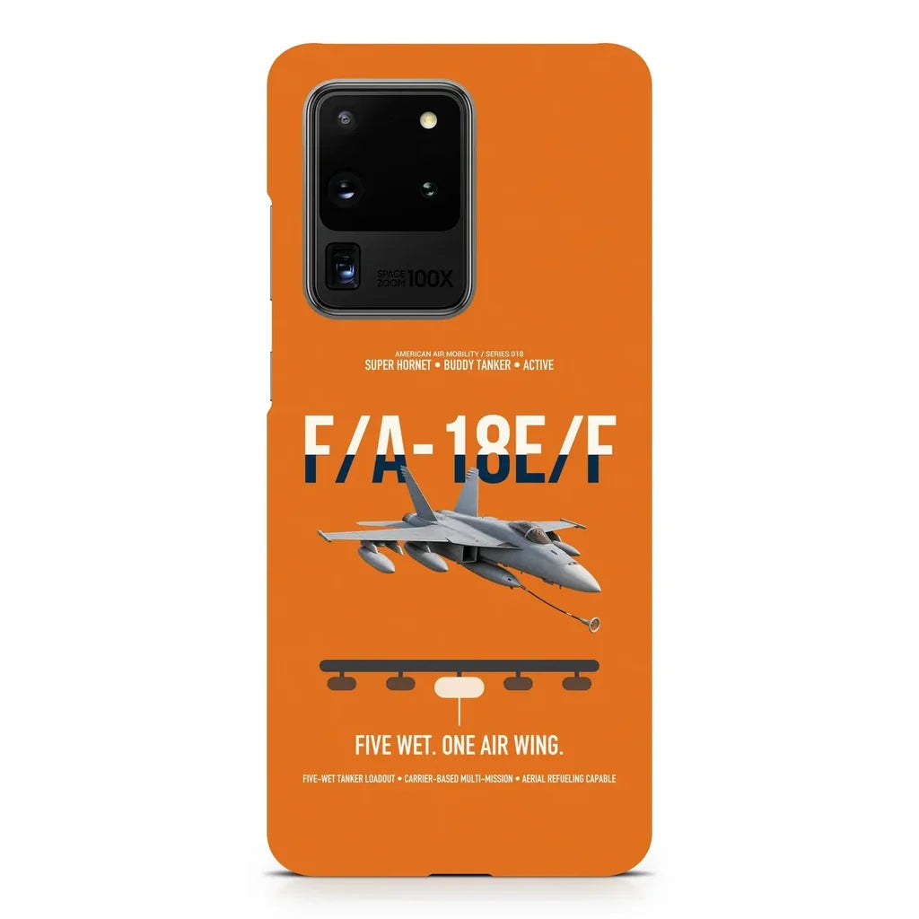 F A-18E F Buddy Tanker design on samsung case - orange