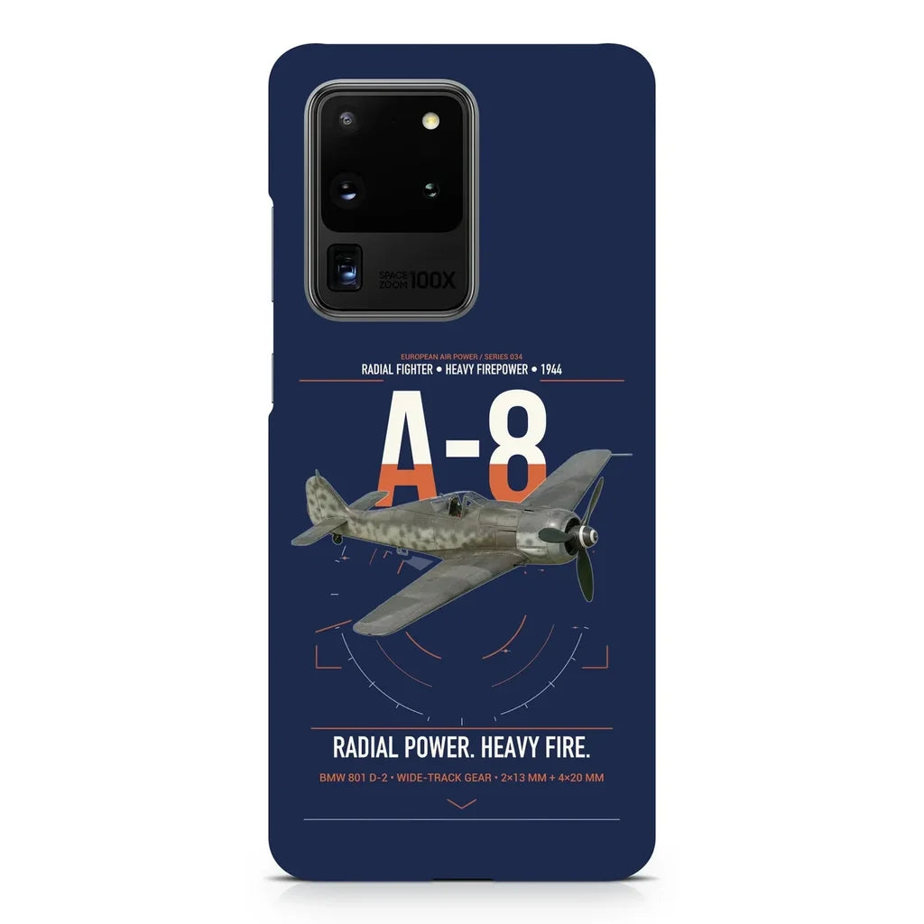 Focke-Wulf Fw 190A-8 design on samsung case - navy blue