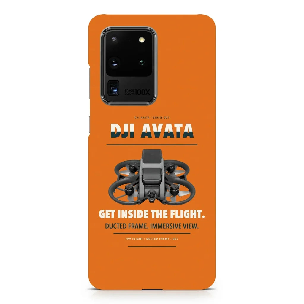 DJI Avata design on samsung case - orange