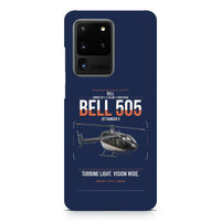 Thumbnail for Bell 505 Jet Ranger X design on samsung case - navy blue