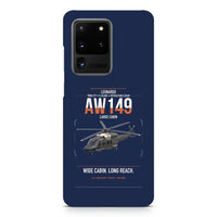 Thumbnail for Leonardo AW149 design on samsung case - navy blue