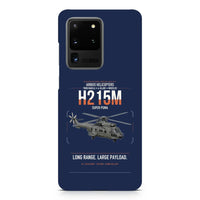 Thumbnail for Airbus H215M design on samsung case - navy blue