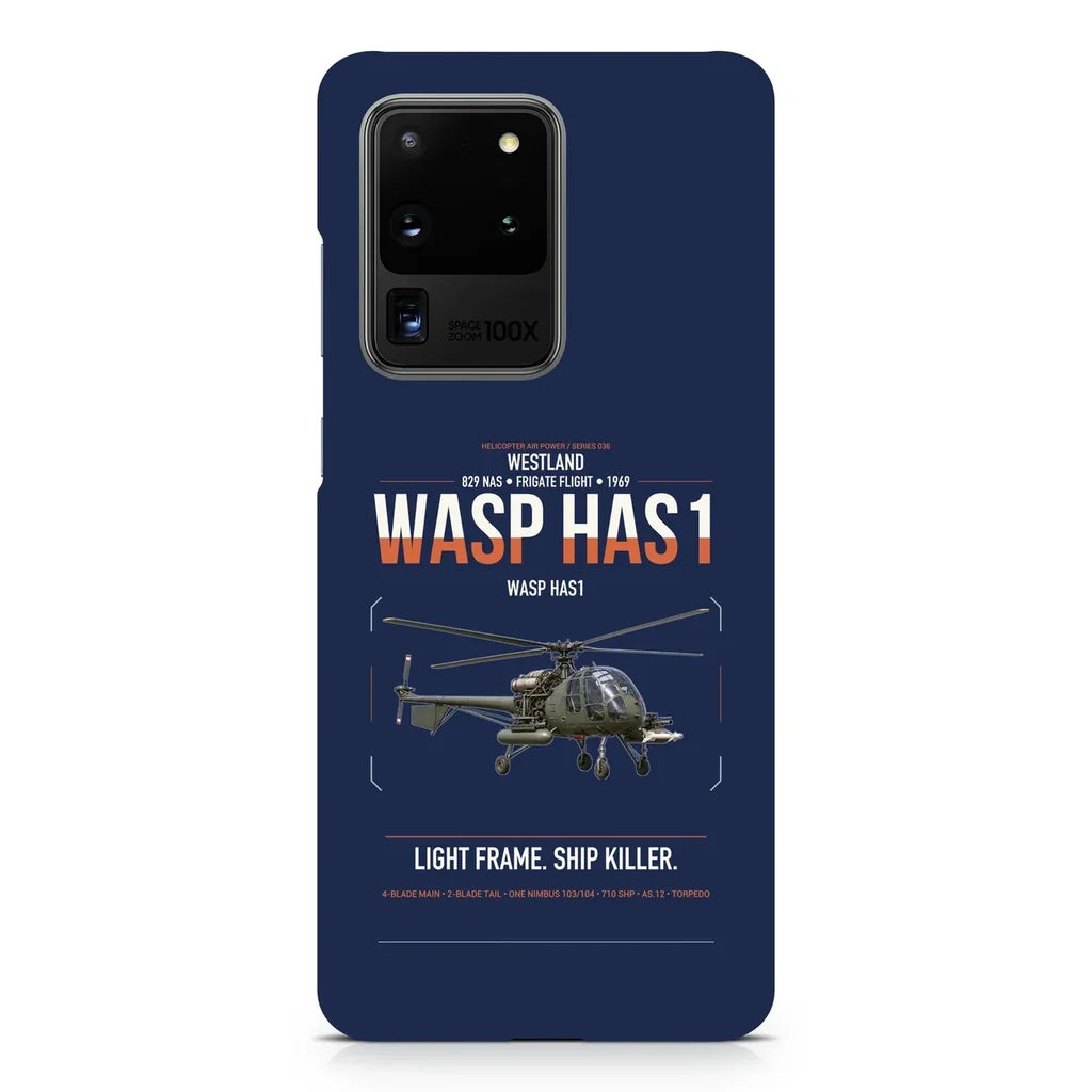 Westland Wasp HAS1 design on samsung case - navy blue