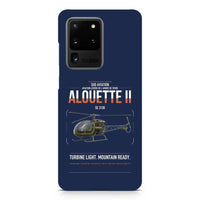 Thumbnail for Sud Aviation SE 3130 Alouette II design on samsung case - navy blue