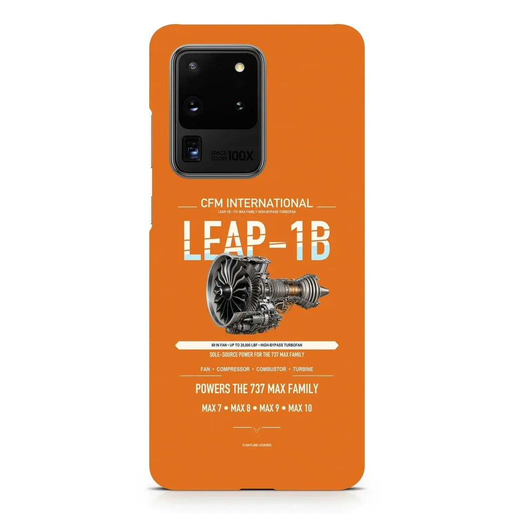 LEAP-1B design on samsung case - orange