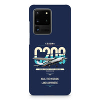 Thumbnail for Cessna 208 Caravan design on samsung case - navy blue