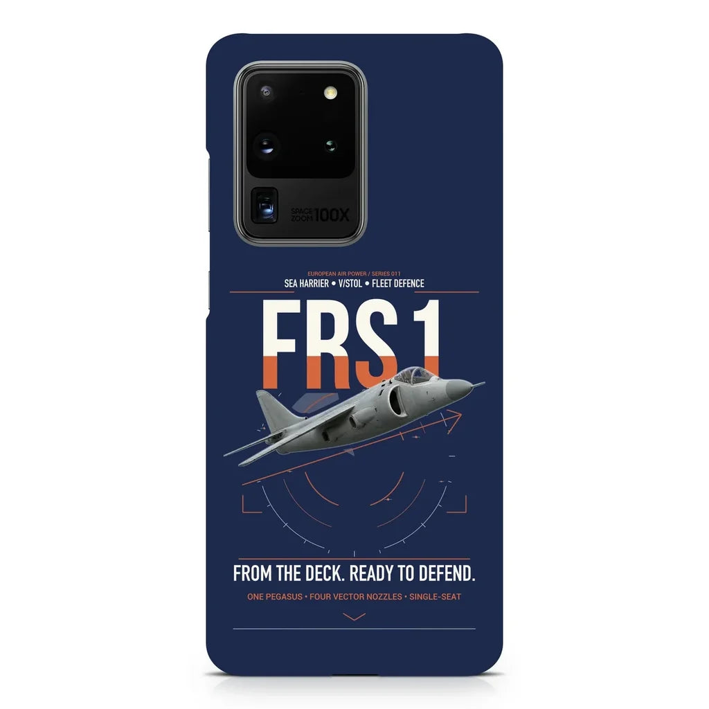 British Aerospace Sea Harrier FRS.1 design on samsung case - navy blue