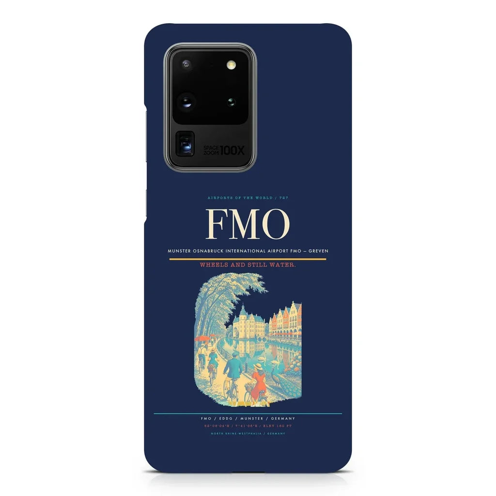Munster Osnabruck International Airport FMO — Greven design on samsung case - navy blue