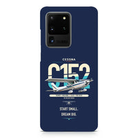Thumbnail for Cessna 152 design on samsung case - navy blue