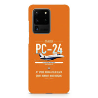 Thumbnail for Pilatus PC-24 design on samsung case - orange