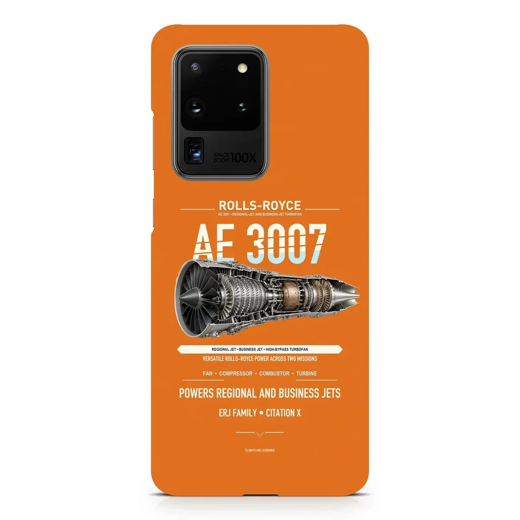 AE 3007 design on samsung case - orange