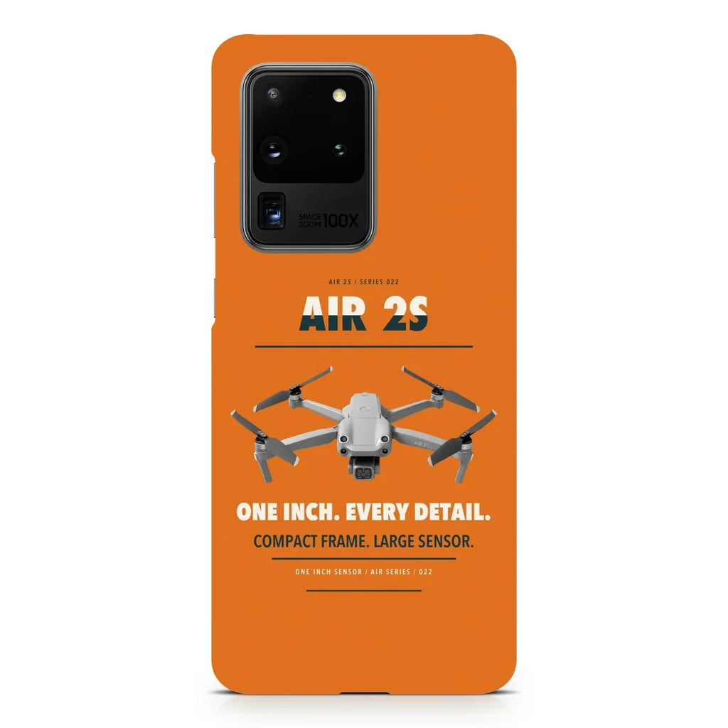 DJI Air 2S design on samsung case - orange
