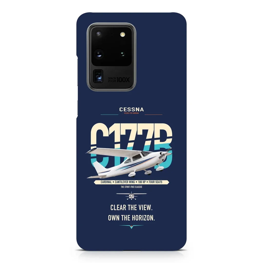 Cessna 177B Cardinal design on samsung case - navy blue