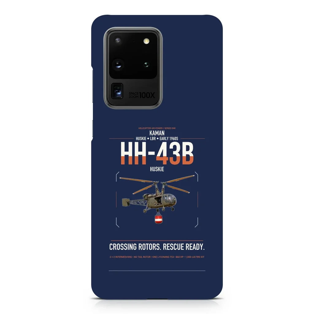 Kaman HH-43B Huskie design on samsung case - navy blue