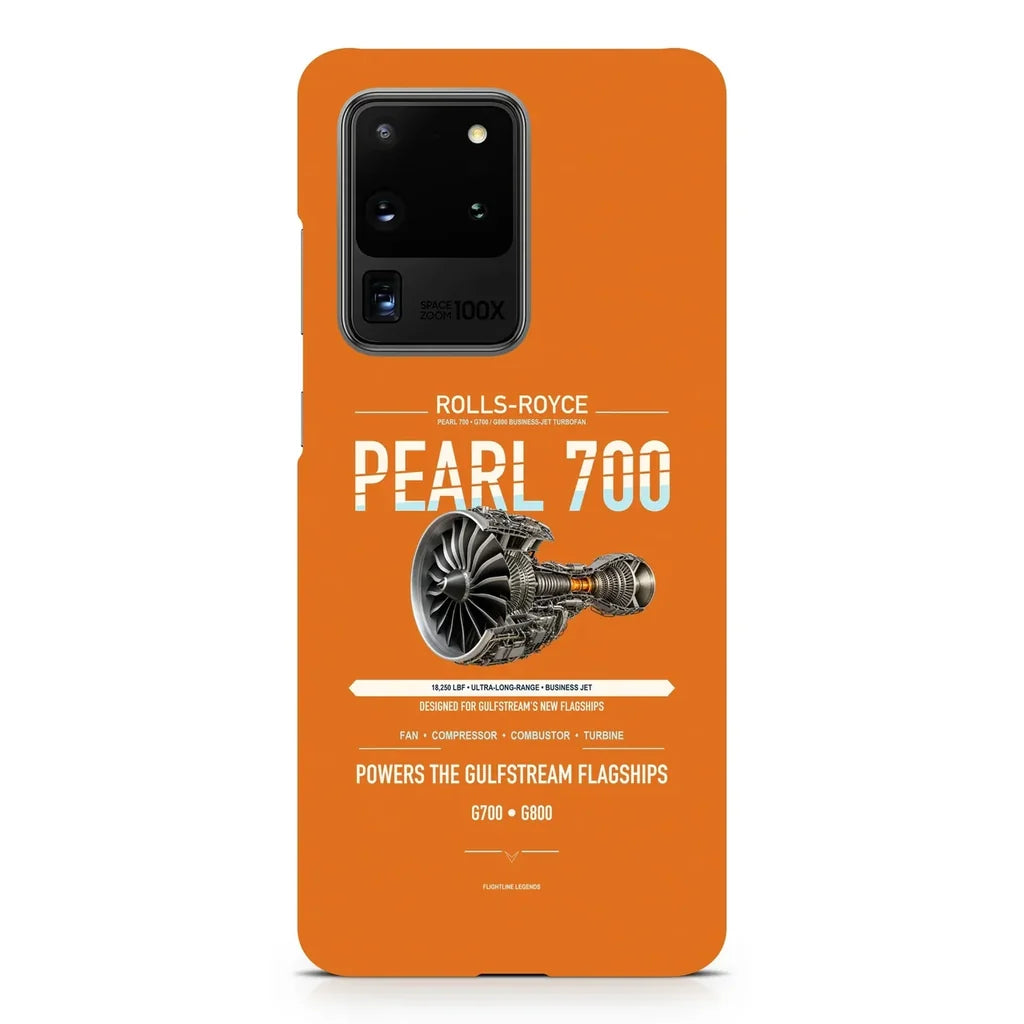 PEARL 700 design on samsung case - orange