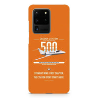 Thumbnail for Cessna Citation 500 - Citation I design on samsung case - orange