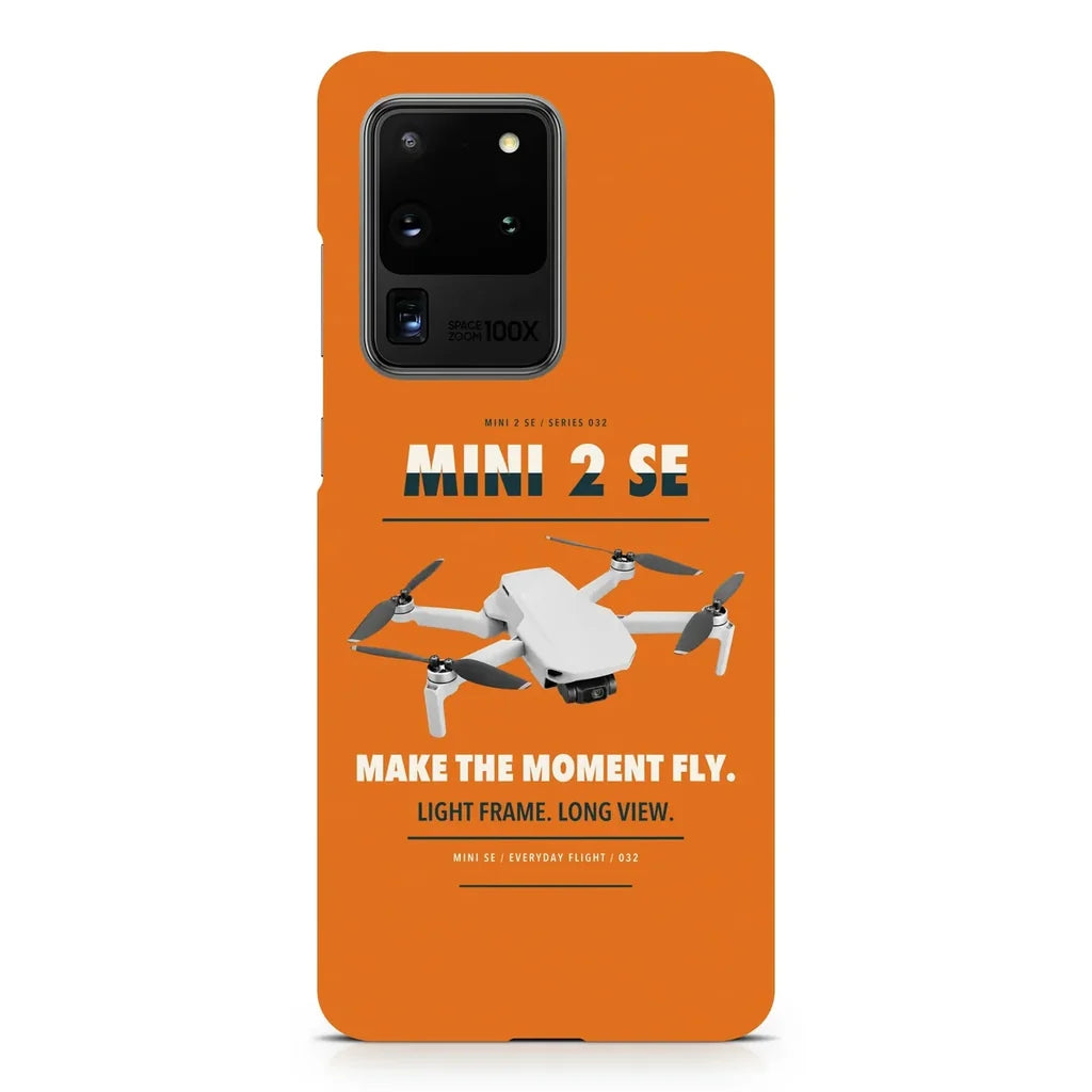 DJI Mini 2 SE design on samsung case - orange