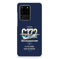 Thumbnail for Cessna 172 Skyhawk design on samsung case - navy blue