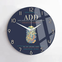 Thumbnail for Addis Ababa Bole International Airport ADD Wall-Clock No-Frame - Navy Blue