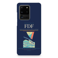 Thumbnail for Martinique Aimé Césaire International Airport FDF — Fort-de-France design on samsung case - navy blue