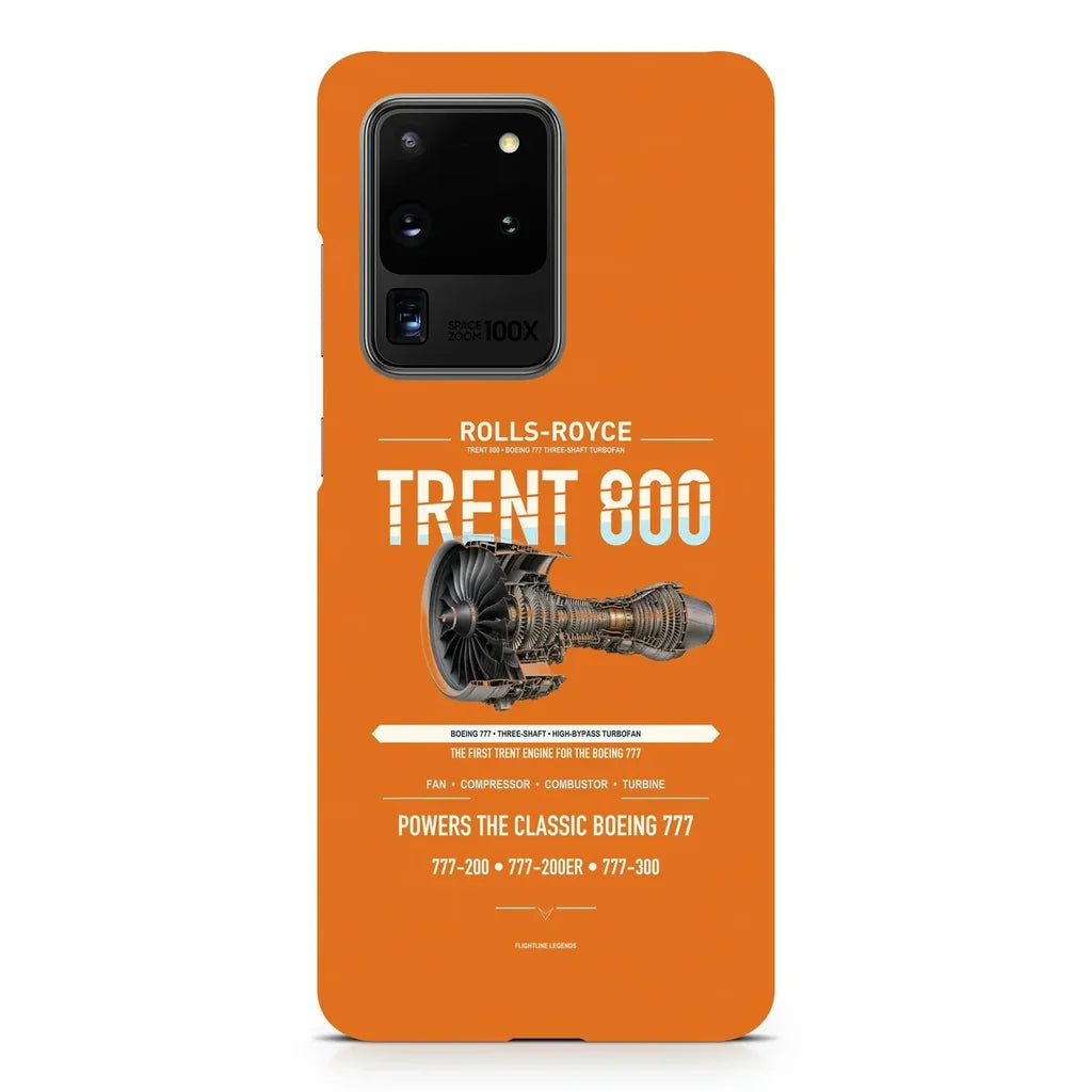 TRENT 800 design on samsung case - orange