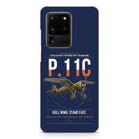 Thumbnail for PZL P.11c design on samsung case - navy blue