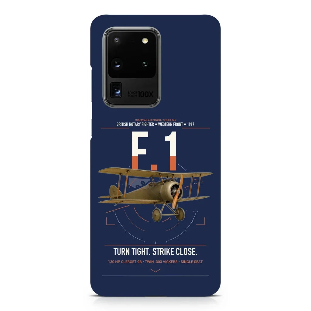 Sopwith Camel F.1 design on samsung case - navy blue